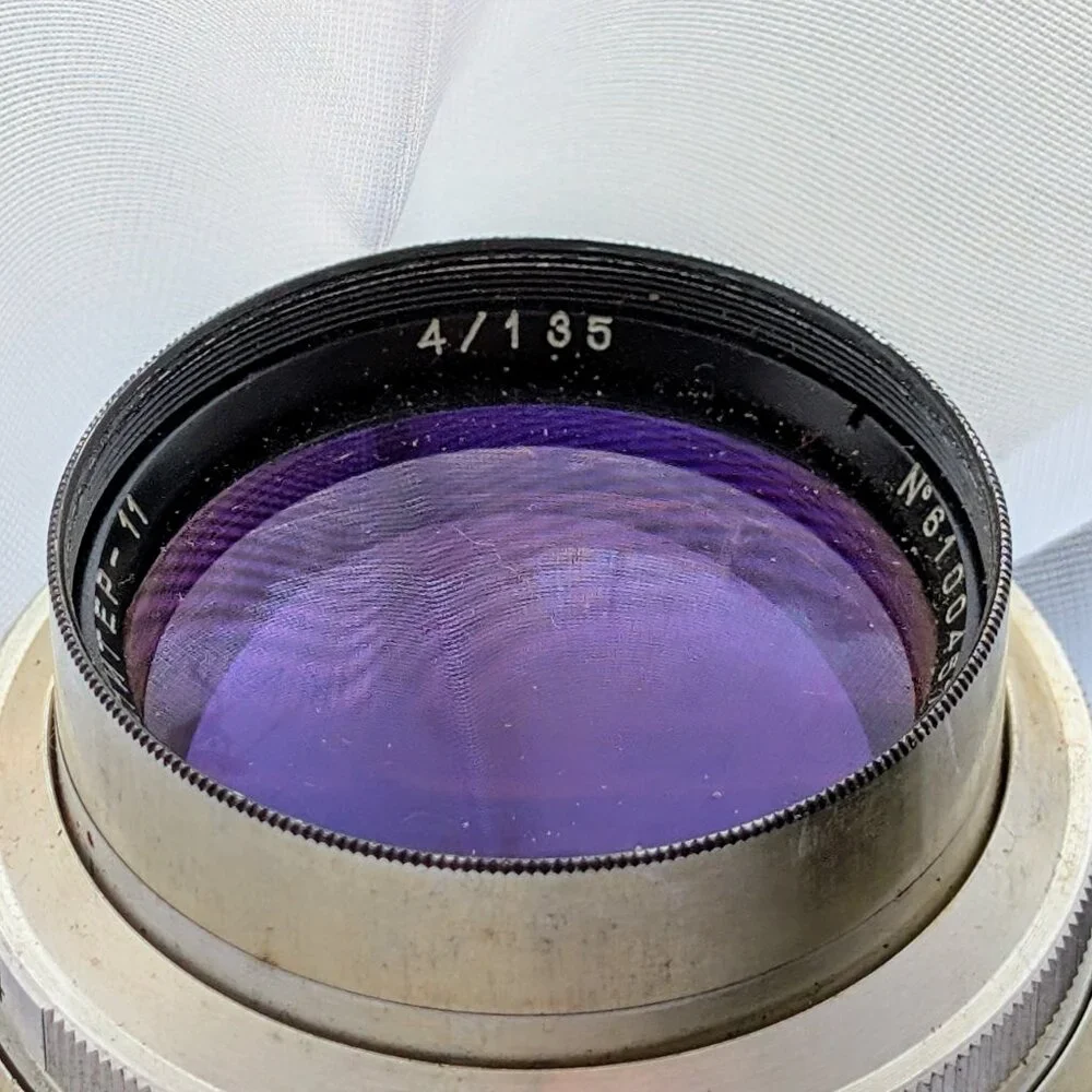 Vintage Russian Soviet USSR Jupiter-11 f4/135mm No. 6100457 Lens With Box